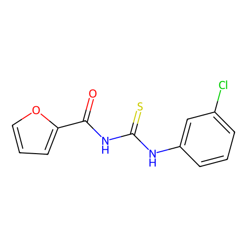 N-[(3-chlorophenyl)carbamothioyl]furan-2-carboxamide structure