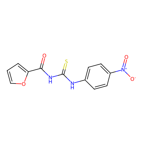 2-Furancarboxamide, N-[[(4-nitrophenyl)amino]thioxomethyl]- structure