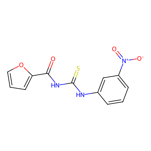 1-(Furan-2-carbonyl)-3-(3-nitro-phenyl)-thiourea structure