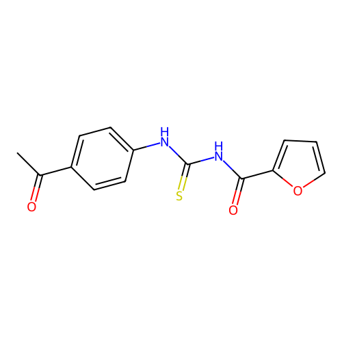 N-[(4-acetylphenyl)carbamothioyl]furan-2-carboxamide structure