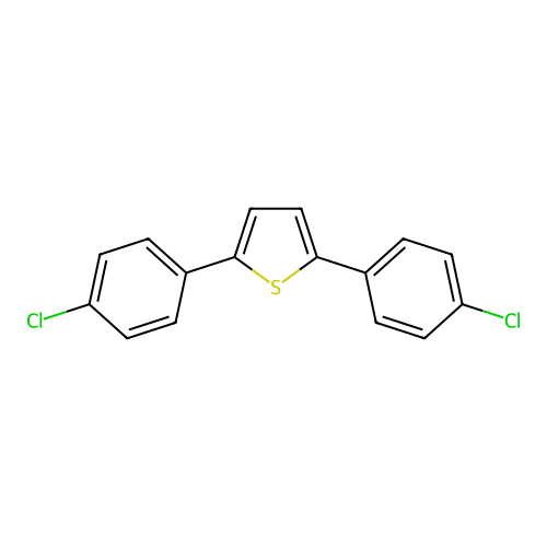 2,5-Bis(4-chlorophenyl)thiophene structure