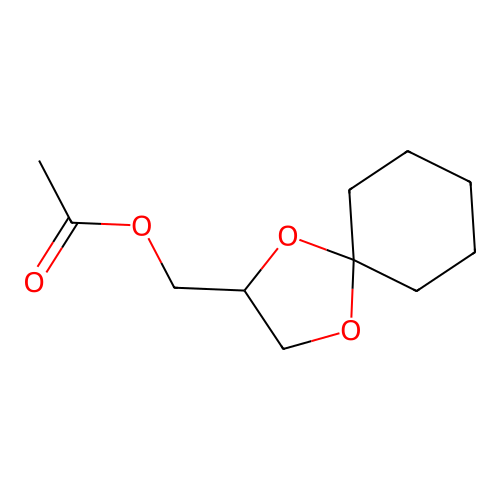 1,4-Dioxaspiro[4.5]decan-3-ylmethyl acetate structure