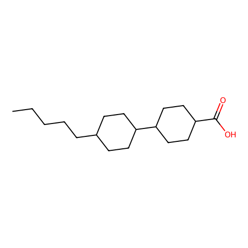 (trans,trans)-4'-Pentyl-(1,1'-bicyclohexyl)-4-carboxylic acid structure