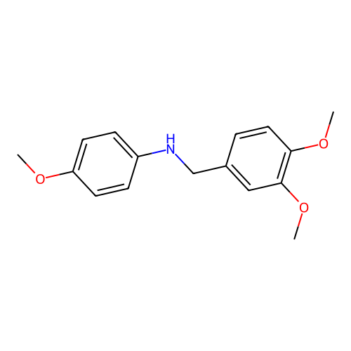 3,4-Dimethoxy-N-(4-methoxyphenyl)benzylamine structure