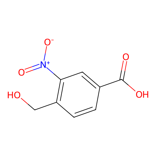 4-Hydroxymethyl-3-nitrobenzoic acid structure