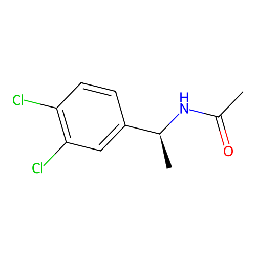 N-[(1S)-1-(3,4-dichlorophenyl)ethyl]acetamide structure