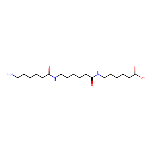 6-[6-(6-Aminohexanamido)hexanamido]hexanoic acid structure
