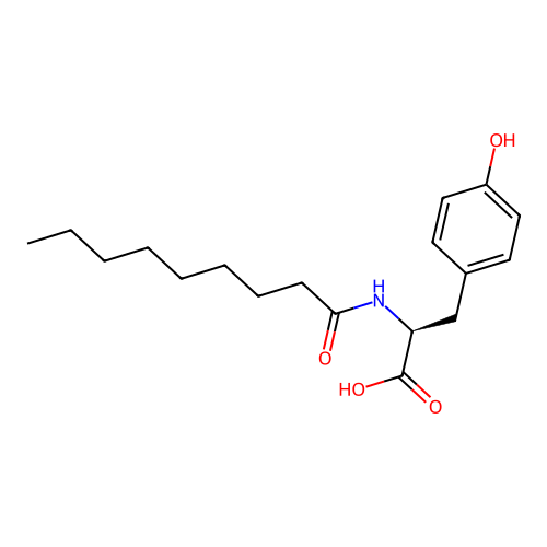 Capryltyrosinamide structure