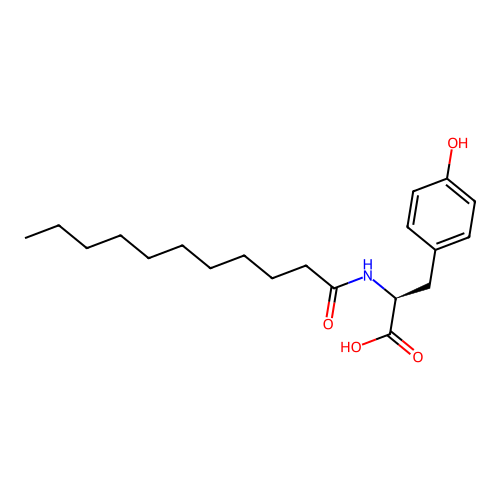 L-Tyrosine, N-(1-oxoundecyl)- structure