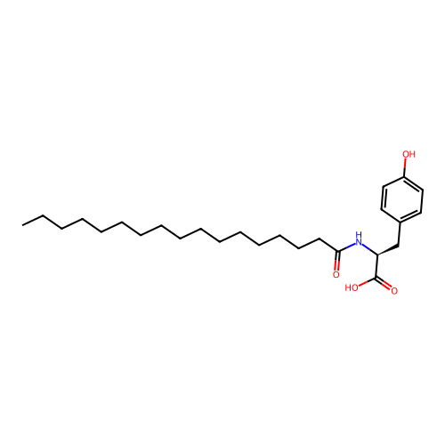 L-Tyrosine, N-(1-oxoheptadecyl)- structure