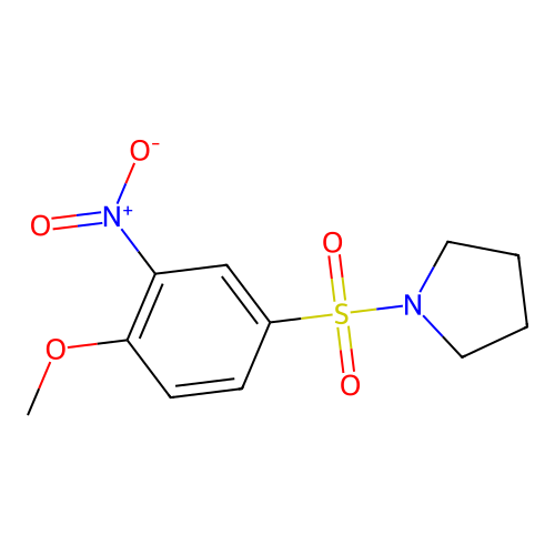 1-(4-Methoxy-3-nitrophenyl)sulfonylpyrrolidine structure