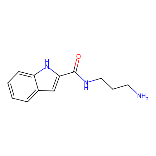 N-(3-aminopropyl)-1H-indole-2-carboxamide structure