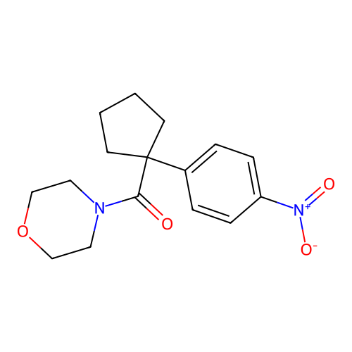 Morpholin-4-yl[1-(4-nitrophenyl)cyclopentyl]methanone structure