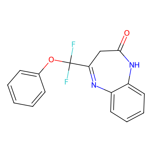 2H-1,5-Benzodiazepin-2-one, 4-(difluorophenoxymethyl)-1,3-dihydro- structure