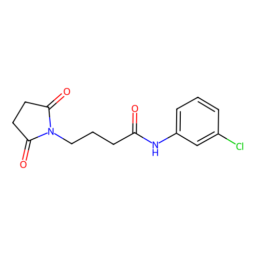 N-(3-chlorophenyl)-4-(2,5-dioxopyrrolidin-1-yl)butanamide structure