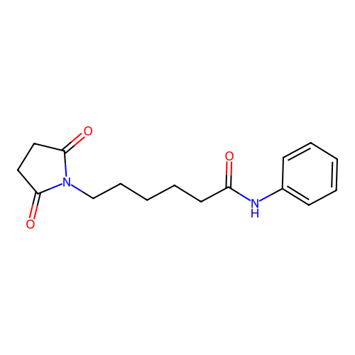 6-(2,5-dioxopyrrolidin-1-yl)-N-phenylhexanamide structure