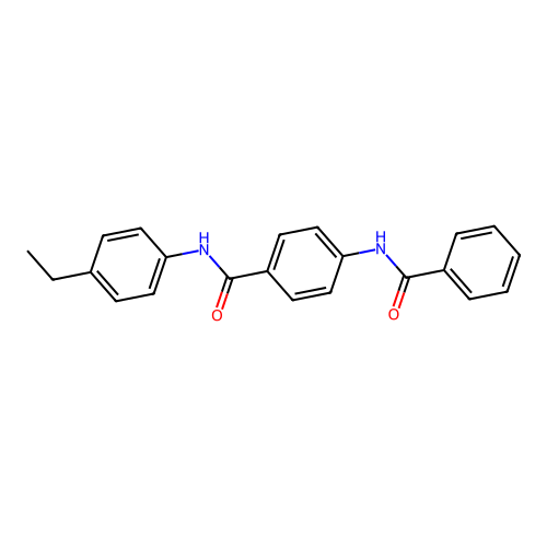 4-苯甲酰氨基-N-(4-乙基苯基)苯甲酰胺 structure