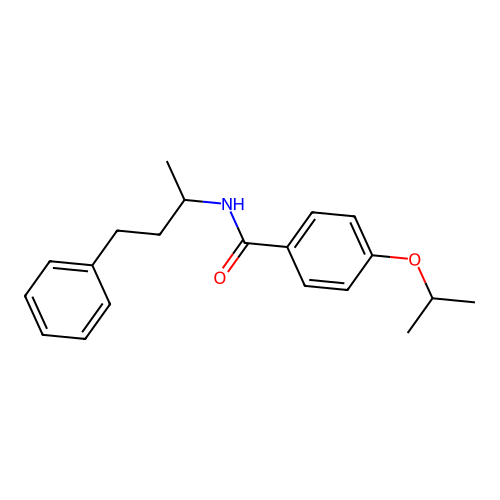 N-(4-phenylbutan-2-yl)-4-(propan-2-yloxy)benzamide structure