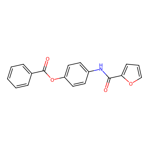 4-[(Furan-2-ylcarbonyl)amino]phenyl benzoate structure