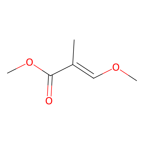Methyl 3-methoxymethacrylate structure