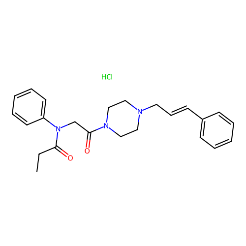 1-Cinnamyl-4-( piperazinehydrochloride structure