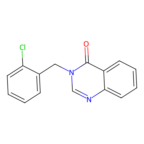 3-[(2-Chlorophenyl)methyl]quinazolin-4-one structure