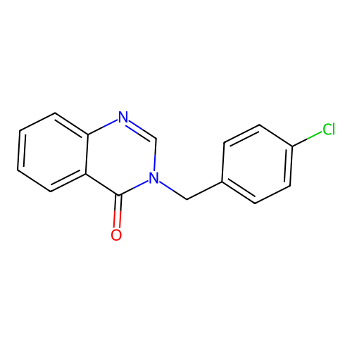 3-(4-chlorobenzyl)quinazolin-4(3H)-one structure