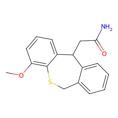 Dibenzo(b,e)thiepin-11-acetamide, 6,11-dihydro-4-methoxy- structure