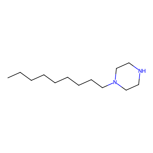1-Nonylpiperazine structure