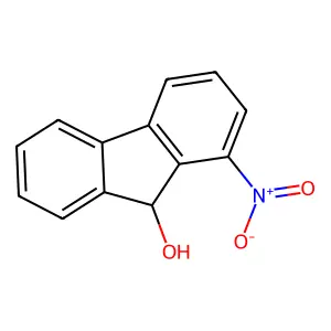 1-nitro-9H-fluoren-9-ol structure