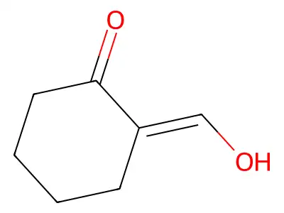 Cyclohexanone, 2-(hydroxymethylene)- structure