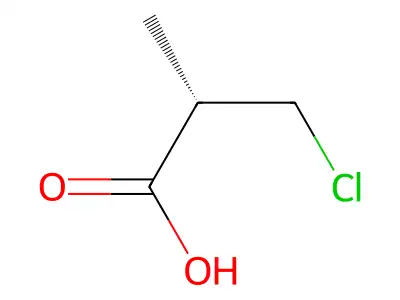 3-Chloro-2-methylpropionic acid structure
