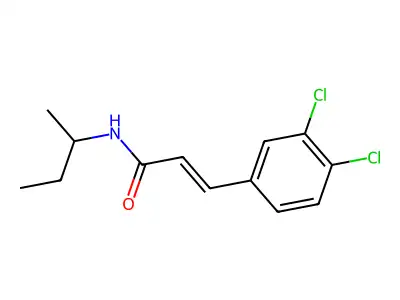 N-丁-2-基-3-(3,4-二氯苯基)丙-2-烯酰胺 structure