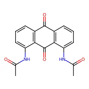 Acetamide, N,N'-(9,10-dihydro-9,10-dioxo-1,8-anthracenediyl)bis- structure