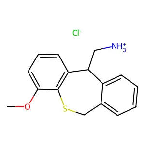 Dibenzo(b,e)thiepin-11-methanamine, 6,11-dihydro-4-methoxy-, hydrochloride structure