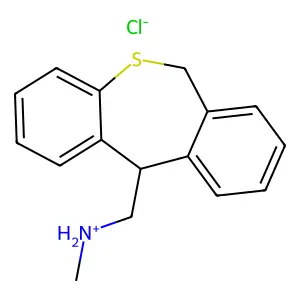Dibenzo(b,e)thiepin-11-methanamine, 6,11-dihydro-N-methyl-, hydrochloride structure