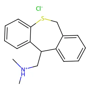 Dibenzo(b,e)thiepin-11-methanamine, 6,11-dihydro-N,N-dimethyl-, hydrochloride structure