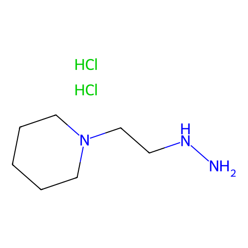 1-(2-Hydrazinylethyl)piperidine dihydrochloride structure