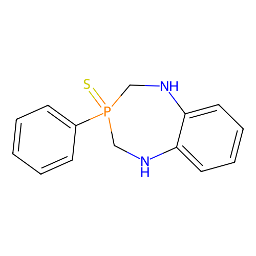 1H-1,5,3-Benzodiazaphosphepine, 2,3,4,5-tetrahydro-3-phenyl-, 3-sulfide structure