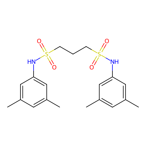 N~1~,N~3~-Bis(3,5-dimethylphenyl)propane-1,3-disulfonamide structure