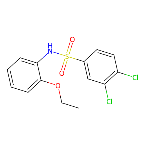 3,4-dichloro-N-(2-ethoxyphenyl)benzenesulfonamide structure