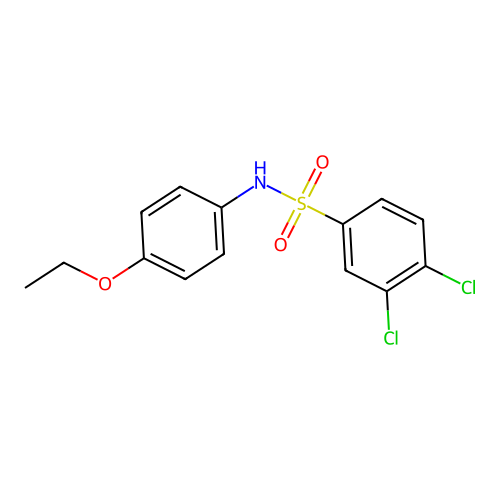 3,4-dichloro-N-(4-ethoxyphenyl)benzenesulfonamide structure