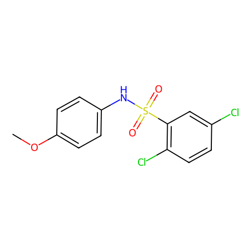 2,5-dichloro-N-(4-methoxyphenyl)benzenesulfonamide structure