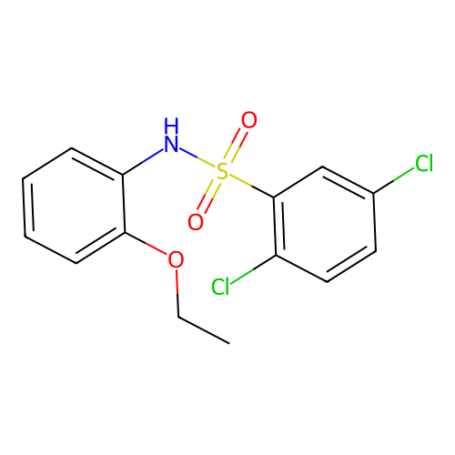 2,5-二氯-N-(2-乙氧基苯基)苯磺酰胺 structure