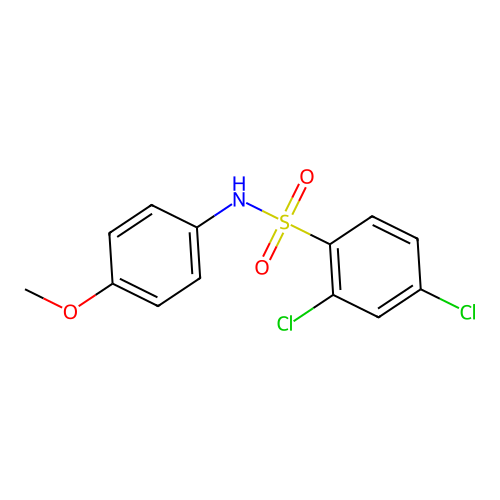 2,4-dichloro-N-(4-methoxyphenyl)benzenesulfonamide structure