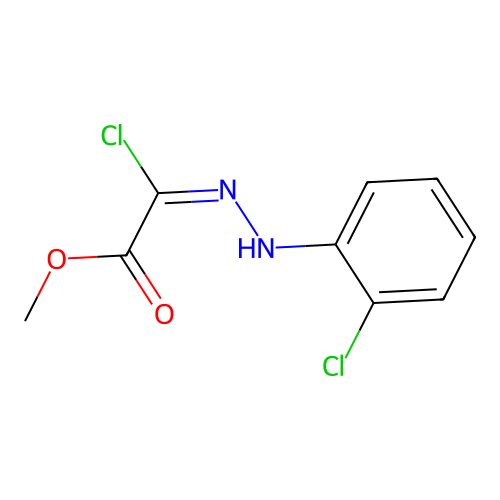 methyl (2E)-2-chloro-2-[(2-chlorophenyl)hydrazinylidene]acetate structure