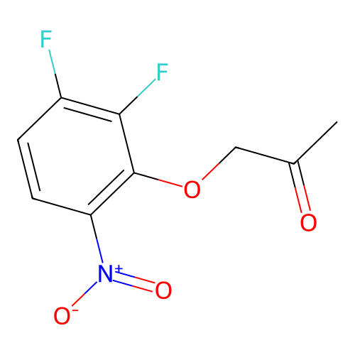 1-(2,3-Difluoro-6-nitrophenoxy)propan-2-one structure