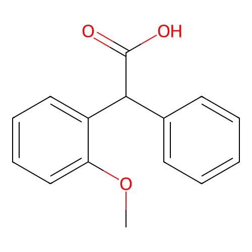 2-(2-甲氧基苯基)-2-苯基乙酸 structure