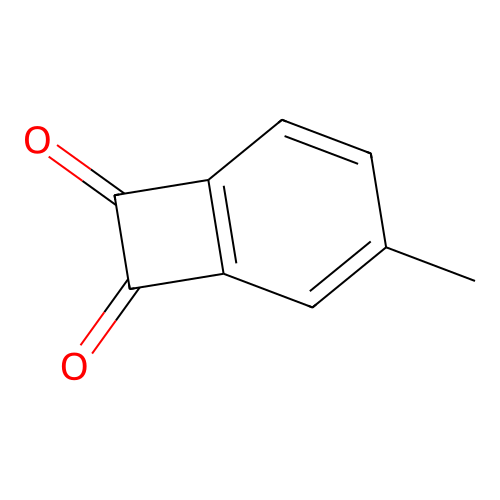 3-Methylbicyclo[4.2.0]octa-1,3,5-triene-7,8-dione structure