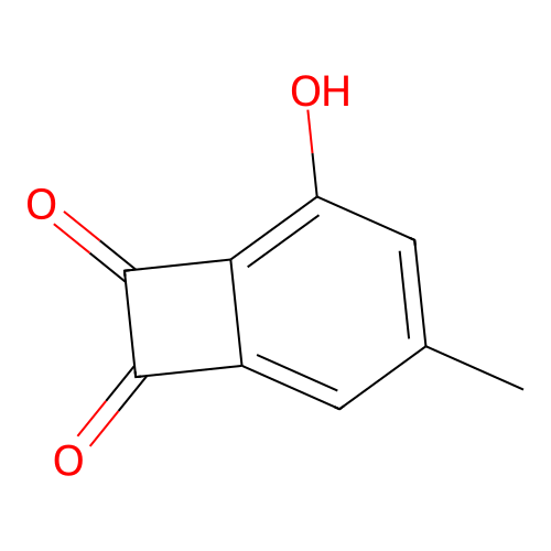 2-Hydroxy-4-methylbicyclo(4.2.0)octa-1,3,5-triene-7,8-dione structure
